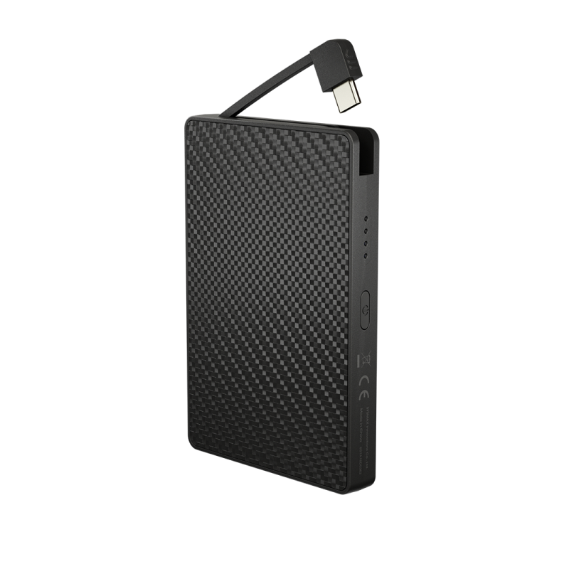 Nitecore Pocket 10000- Batterie Externe Powerbank Carbone 10000mAh - câble USB-C intégré
