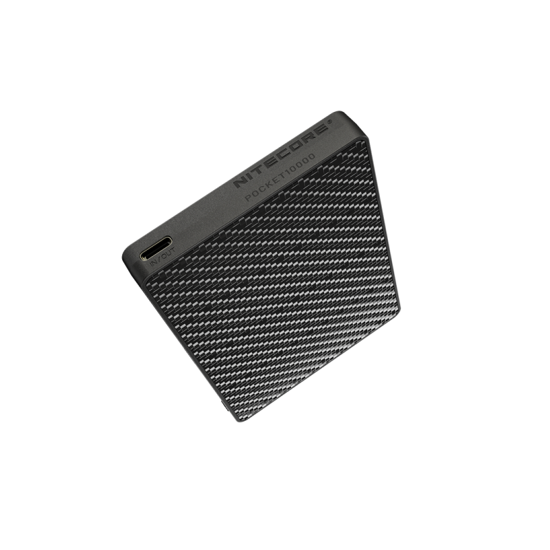 Nitecore Pocket 10000- Batterie Externe Powerbank Carbone 10000mAh - câble USB-C intégré