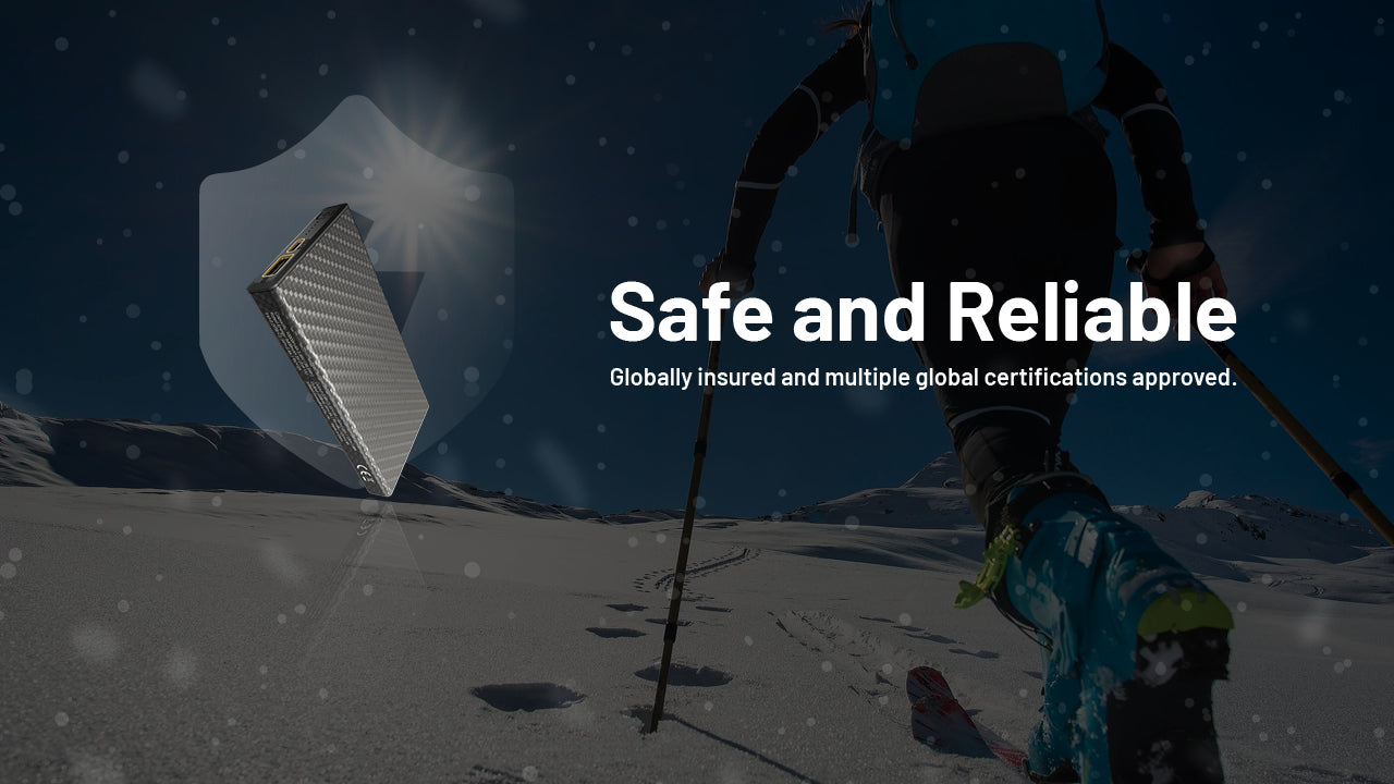 Batterie Externe Nitecore SUMMIT 10000 10000mAh - Températures Extrêmes -40°C - Power bank fibre de carbone