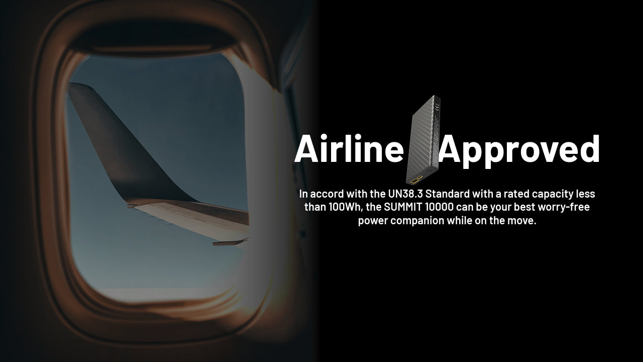 Batterie Externe Nitecore SUMMIT 10000 10000mAh - Températures Extrêmes -40°C - Power bank fibre de carbone