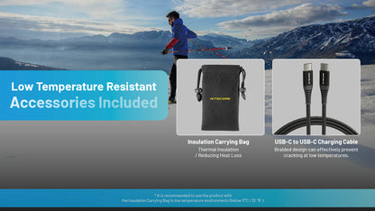 Batterie Externe Nitecore SUMMIT 10000 10000mAh - Températures Extrêmes -40°C - Power bank fibre de carbone