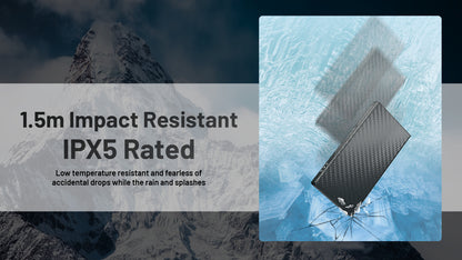 Batterie Externe Nitecore SUMMIT 10000 10000mAh - Températures Extrêmes -40°C - Power bank fibre de carbone