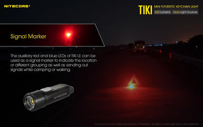 Nitecore TiKi LE 300 Lumens - Mini Lampe de poche Porte-Clés Rechargeable USB