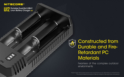 Chargeur Nomade Compact Nitecore UI2 - 2 Emplacements - 1000mA USB-C