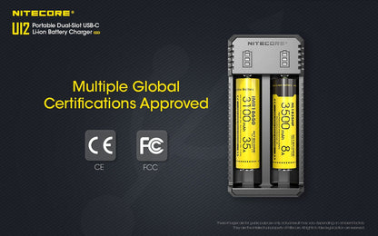 Chargeur Nomade Compact Nitecore UI2 - 2 Emplacements - 1000mA USB-C