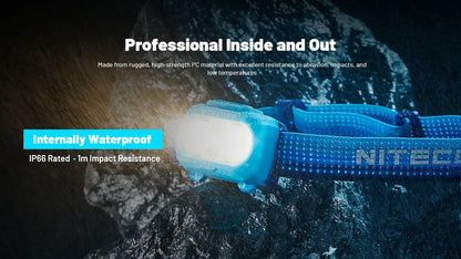 Nitecore UT27 MB 800 Lumens - Lampe Frontale Ultra-Trail 4 Sources Lumineuses Rechargeable