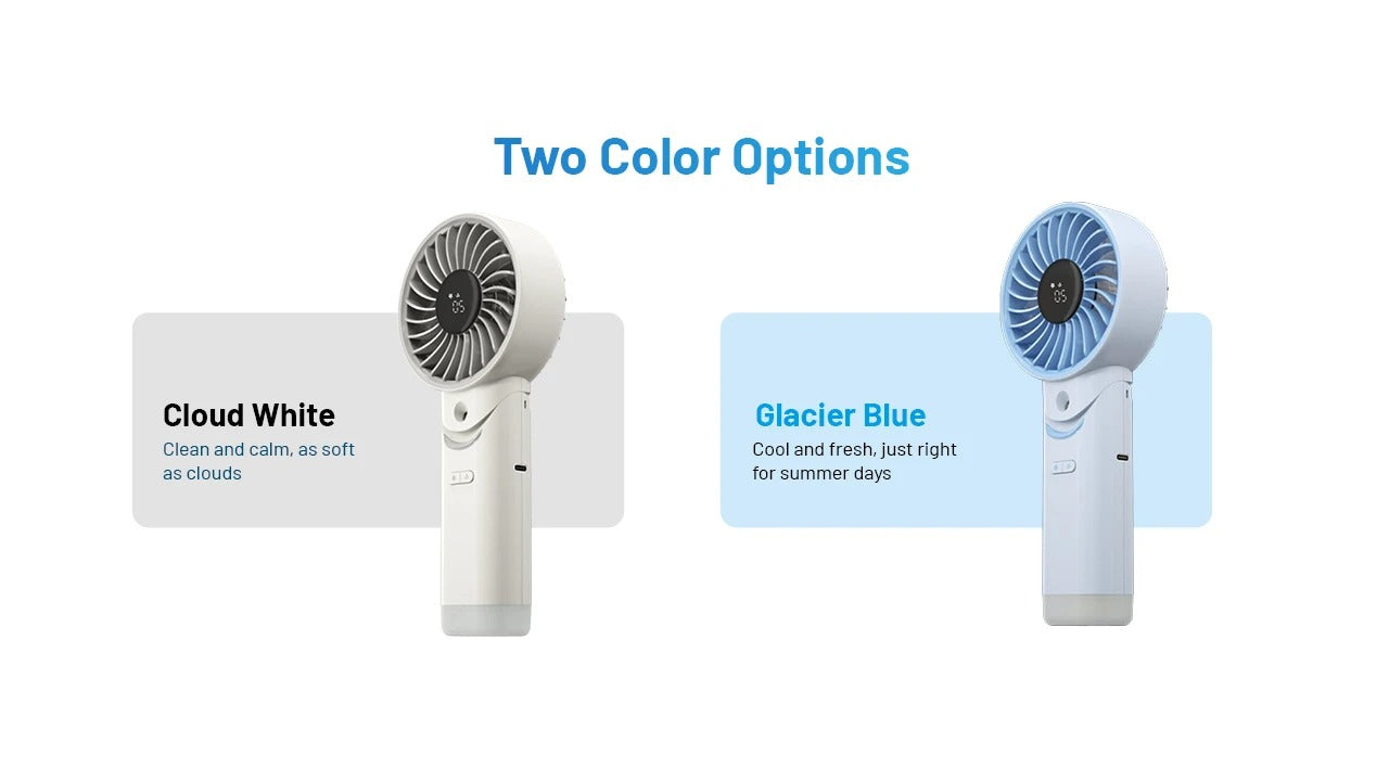 Nitecore izzCool 30 - Foldable Air Conditioner Fan USB-C 3500mAh Mist Cooling