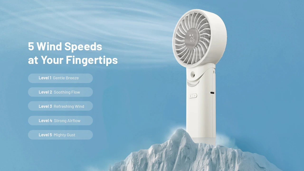 Nitecore izzCool 30 - Foldable Air Conditioner Fan USB-C 3500mAh Mist Cooling
