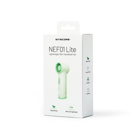 Nitecore NEF01 Lite - Portable Fan USB-C 2600mAh 11h Runtime 5 Speed Levels