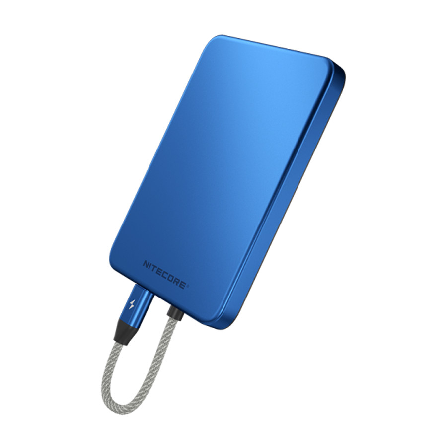 Nitecore POCKET 5 Powerbank 5000mAh - Magnetic - Built-in USB-C Cable - Ultra Thin 9mm - Rechargeable 22.5W