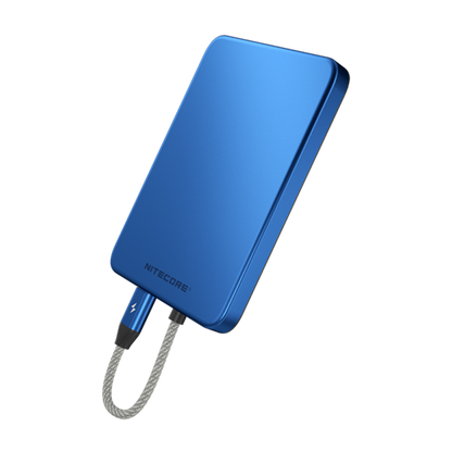 Nitecore POCKET 5 Powerbank 5000mAh - Magnetic - Built-in USB-C Cable - Ultra Thin 9mm - Rechargeable 22.5W
