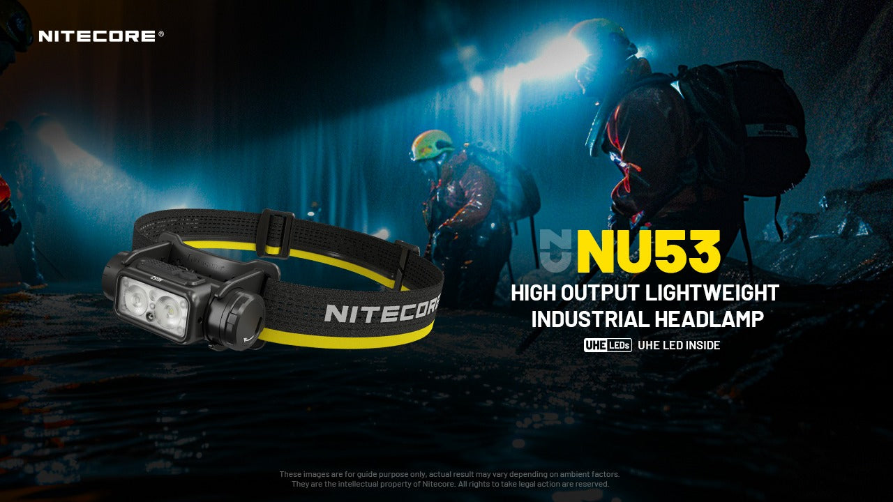 Nitecore NU53 Headlamp 1800 Lumens - Rechargeable USB-C - Proximity Sensor - IP68