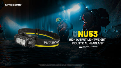 Nitecore NU53 Headlamp 1800 Lumens - Rechargeable USB-C - Proximity Sensor - IP68