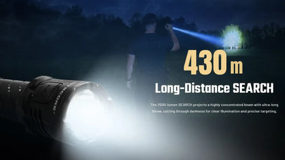 Nitecore P27iX 5000 Lumens - Tactical Flashlight Rechargeable USB-C - Triple Switch Customizable Beam