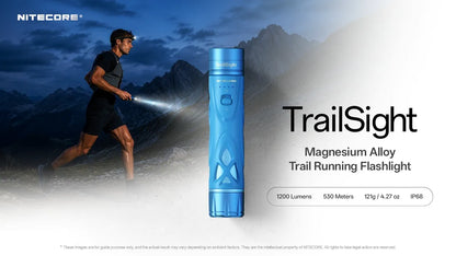 Nitecore TrailSight 1200 Lumens - Lampe Trail Running Ceinture Alliage Magnésium Rechargeable