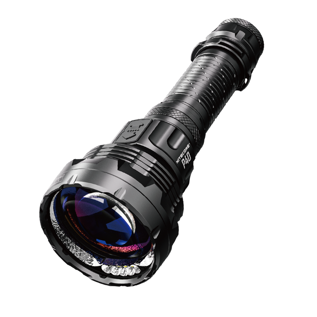 Nitecore P40 2000 Lumens - Long Range LEP Tactical Flashlight Rechargeable USB-C - Dual Beam Spot/Flood