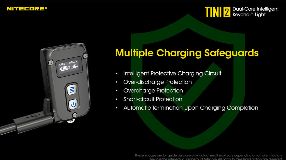 Nitecore TINI 2 500 Lumens USB-C Rechargeable Keychain EDC Flashlight