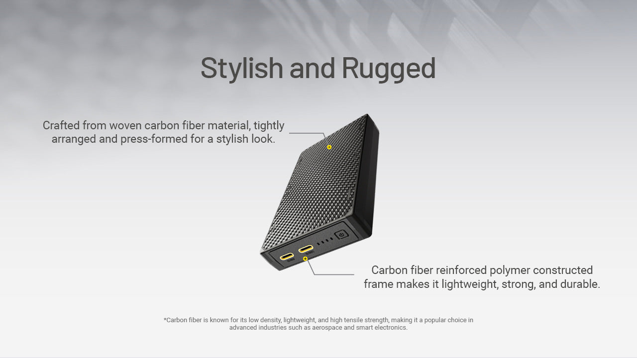 Batterie Externe Nitecore NB20000 Gen 3 - 20000mAh - Charge Rapide 22,5W USB-C