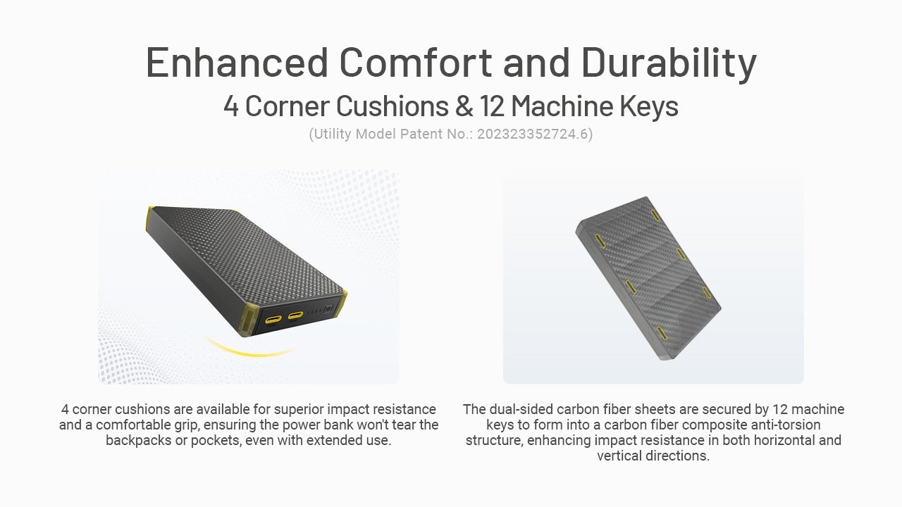 Batterie Externe Nitecore NB20000 Gen 3 - 20000mAh - Charge Rapide 22,5W USB-C