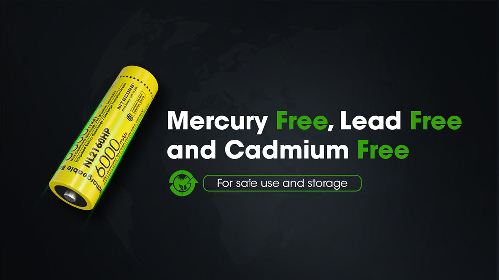 Batterie Nitecore NL2160HP 6000mAh 21700 Rechargeable - 20A Haute Performance