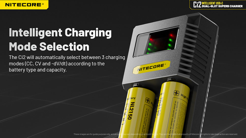 Chargeur Universel Intelligent Nitecore Ci2 - Deux emplacements de charge