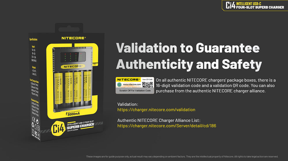 Nitecore Ci4 Universal Intelligent Charger - Four Charging Slots