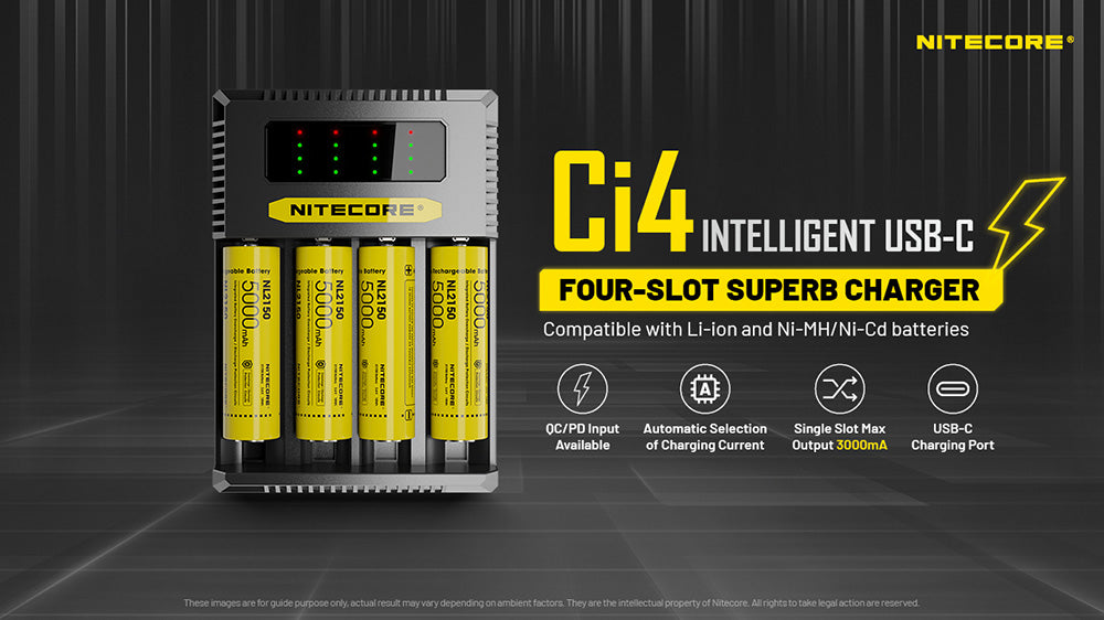 Nitecore Ci4 Universal Intelligent Charger - Four Charging Slots
