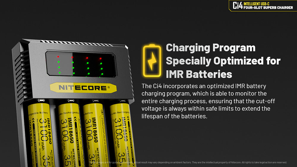 Nitecore Ci4 Universal Intelligent Charger - Four Charging Slots