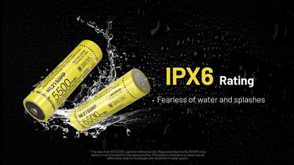 Batterie Nitecore NL2155HP 5500mAh 21700 Rechargeable - 20A Haute Performance