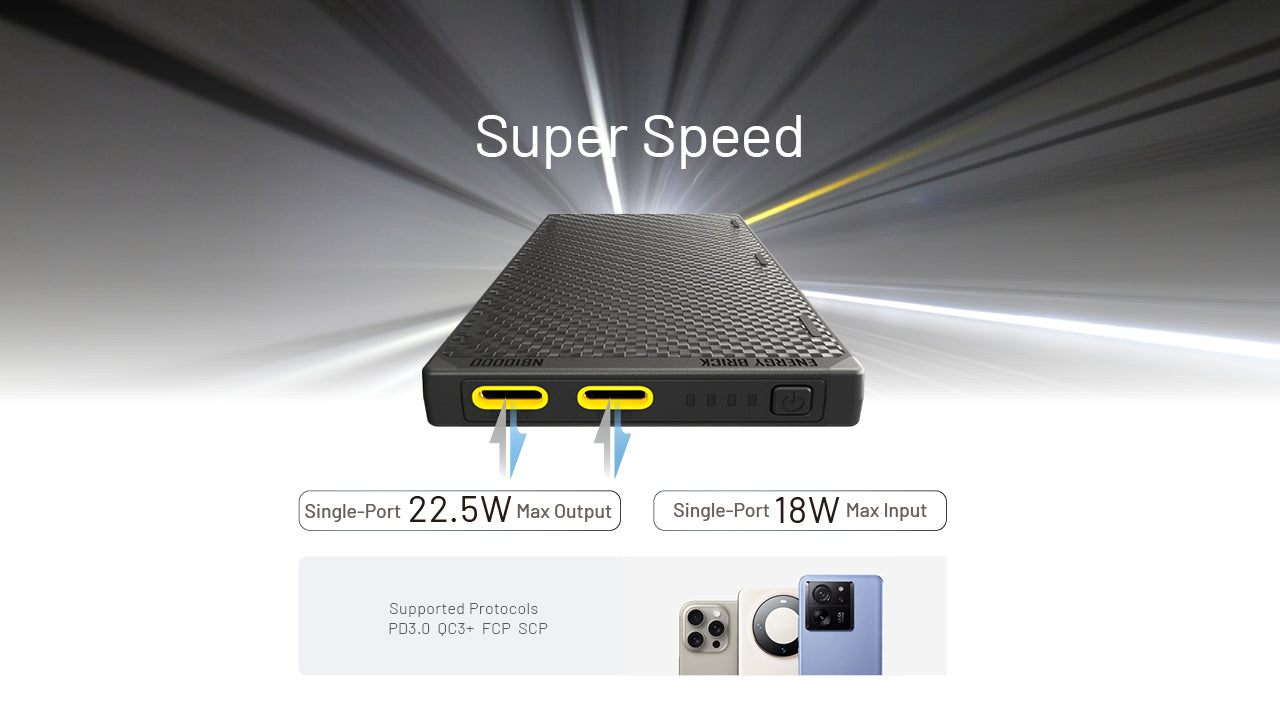 Nitecore NB10000 Gen 3 Power Bank - 10000mAh - 22.5W Fast Charging USB-C