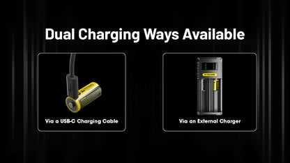 Batterie Nitecore NL169R 950mAh 16340 Rechargeable avec Port USB-C