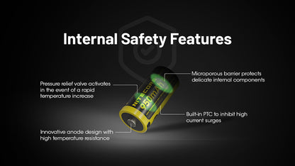 Batterie Nitecore NL169R 950mAh 16340 Rechargeable avec Port USB-C