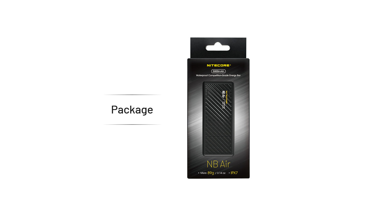 Batterie Externe Nitecore NB Air - 5000mAh - Charge Rapide 18W USB-C