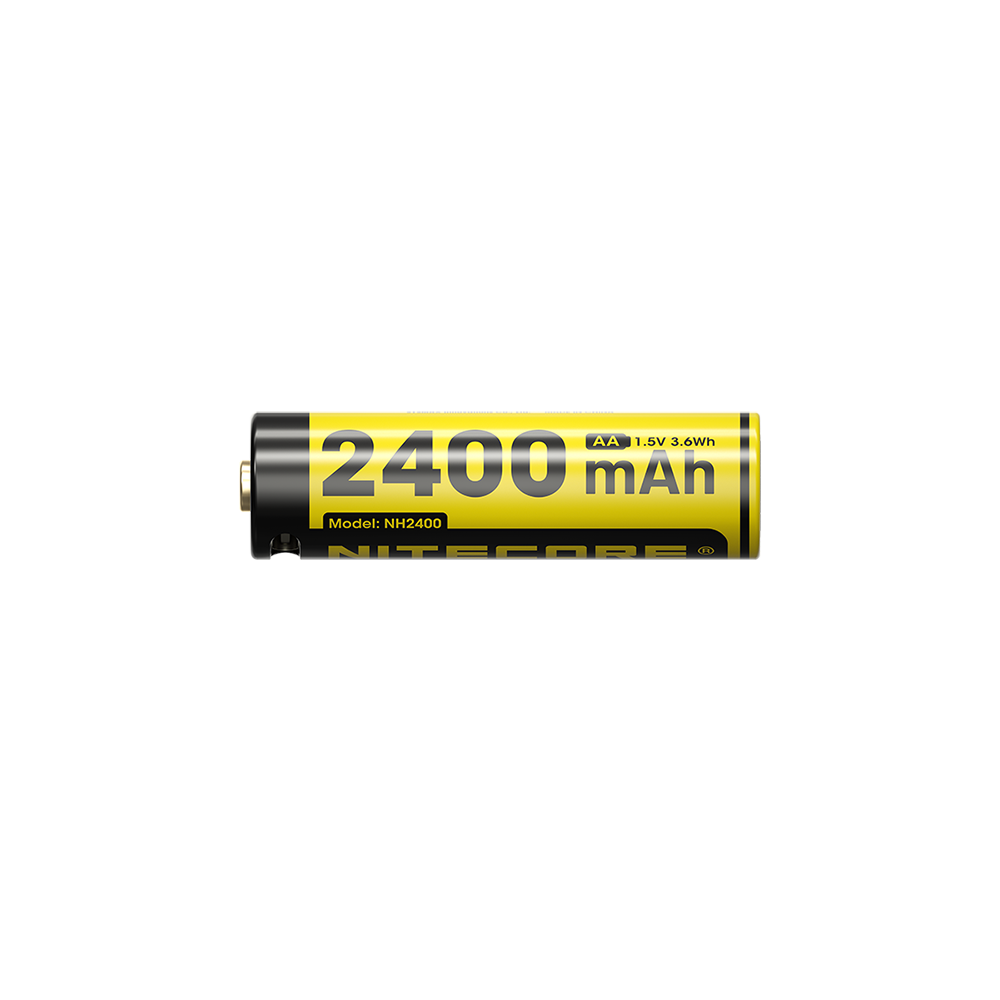 Pack Nitecore NH2400 4x Piles AA Rechargeables - 2400mAh Port USB-C