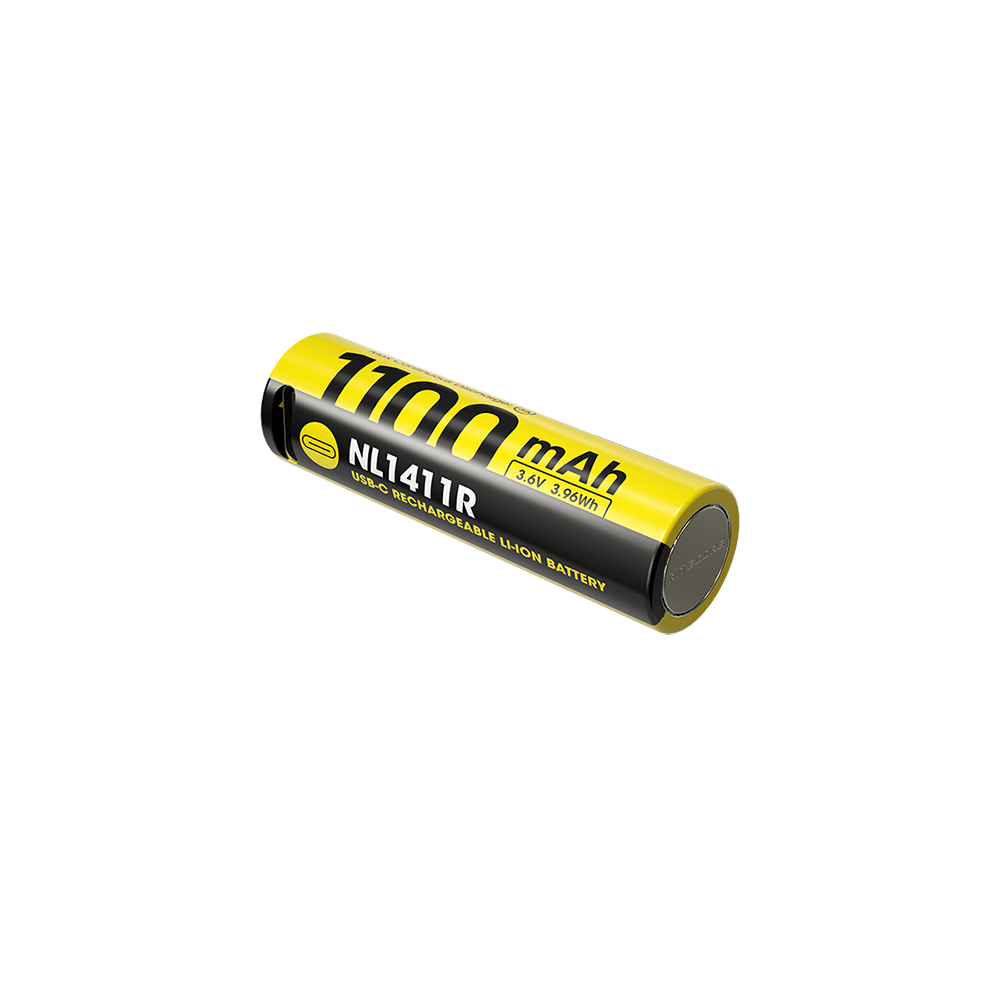 Batterie Nitecore NL1411R 1100mAh 14500 Rechargeable avec Port USB-C