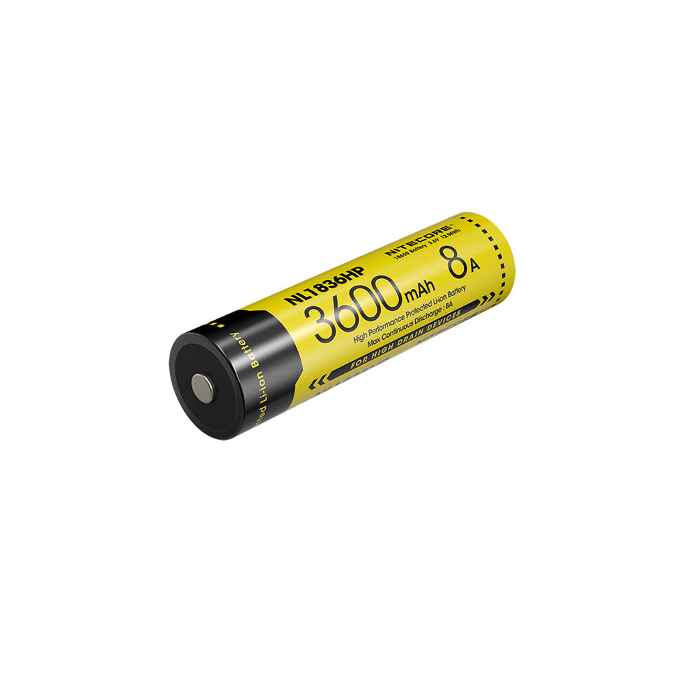 Batterie Nitecore NL1836HP 3600mAh 18650 Rechargeable - 8A Haute Performance