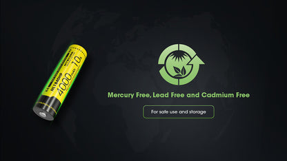 Batterie Nitecore NL1840HP 4000mAh 18650 Rechargeable - 10A Haute Performance