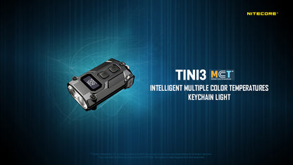 Nitecore TINI 3 600 Lumens 3 Color Temperatures Keychain Flashlight - OLED Display