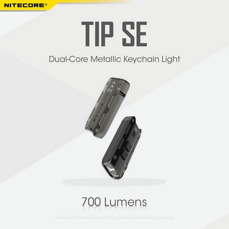 Nitecore TIP SE 700 Lumens - Mini Lampe de poche Porte-Clés Rechargeable USB-C