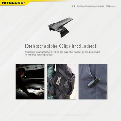 Nitecore TIP SE 700 Lumens - Mini Lampe de poche Porte-Clés Rechargeable USB-C