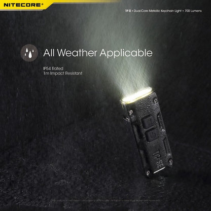 Nitecore TIP SE 700 Lumens - Mini Lampe de poche Porte-Clés Rechargeable USB-C