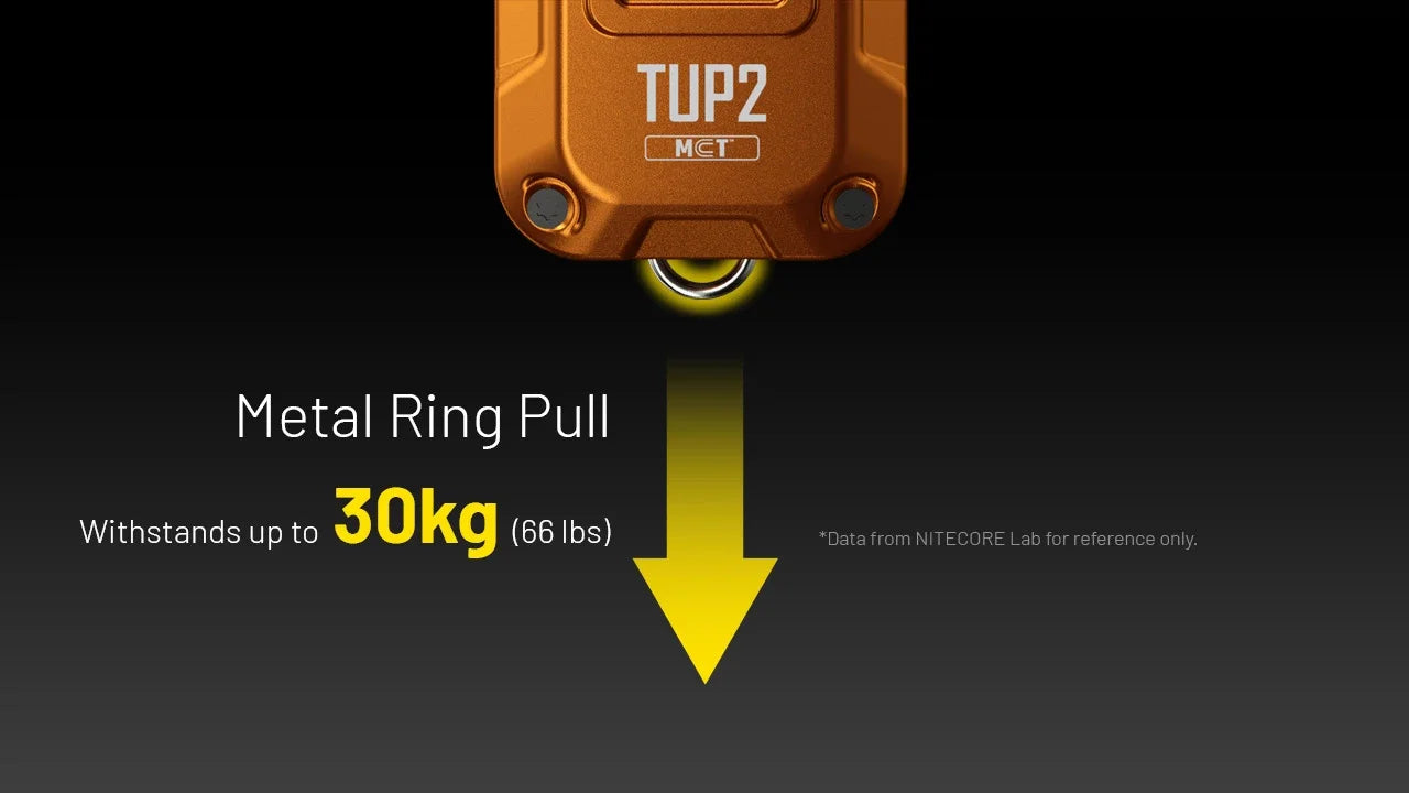 Nitecore TUP2 1200 Lumens  OLED Display - 3 Color Temperatures Keychain Flashlight