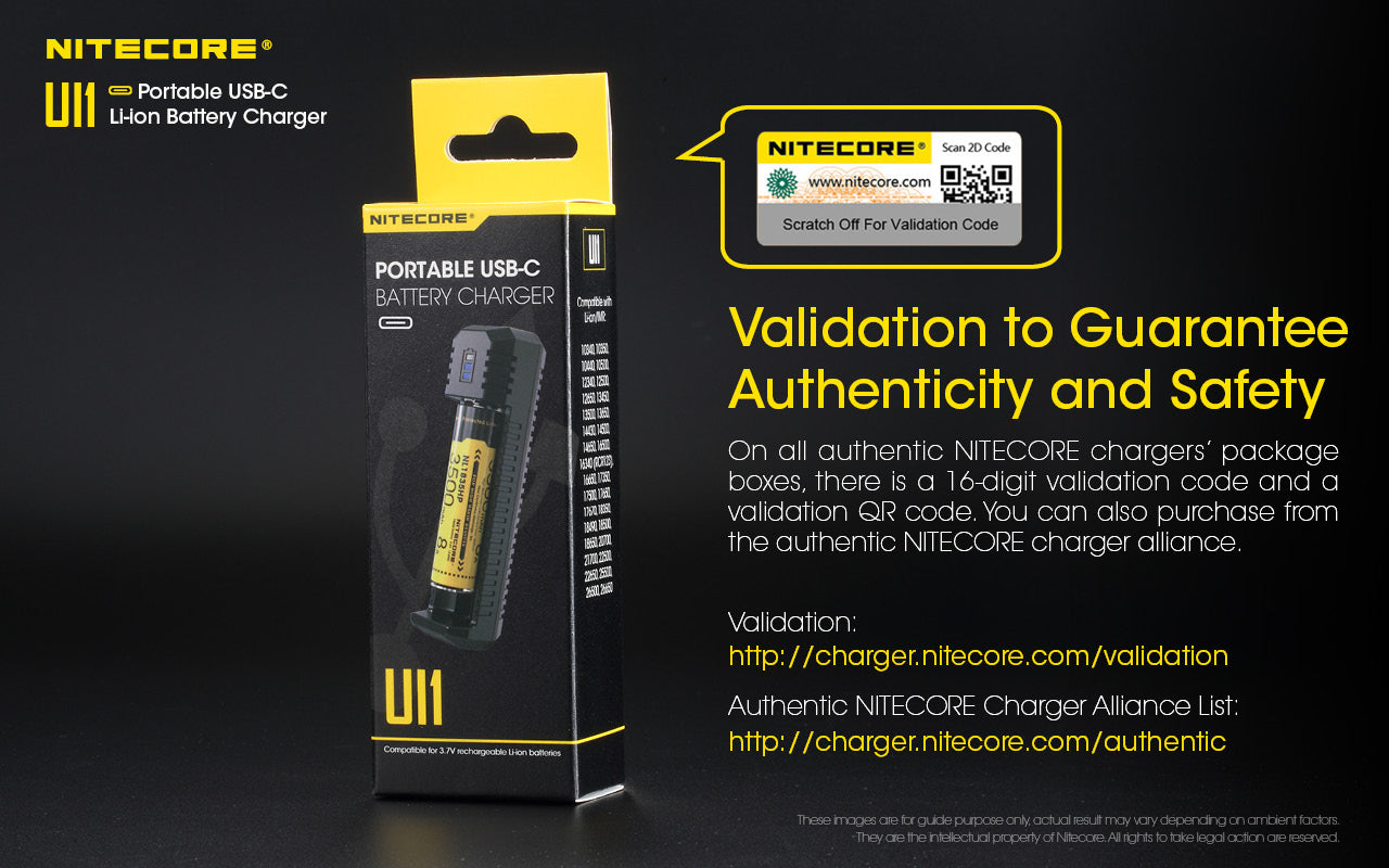 Chargeur Nomade Compact Nitecore UI1 - 1 Emplacement - 800mA USB-C