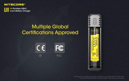 Chargeur Nomade Compact Nitecore UI1 - 1 Emplacement - 800mA USB-C