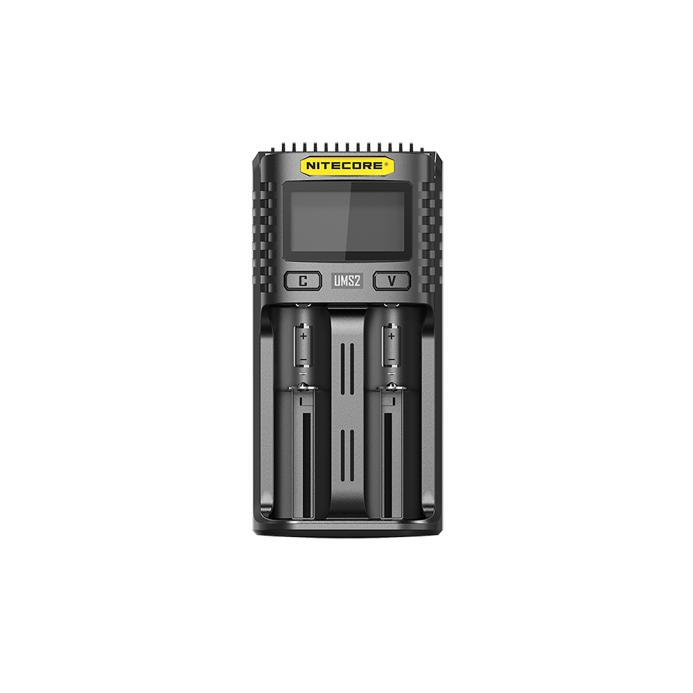 Nitecore UMS2 Universal Intelligent Charger - 2 Slots - 3000mA Max USB